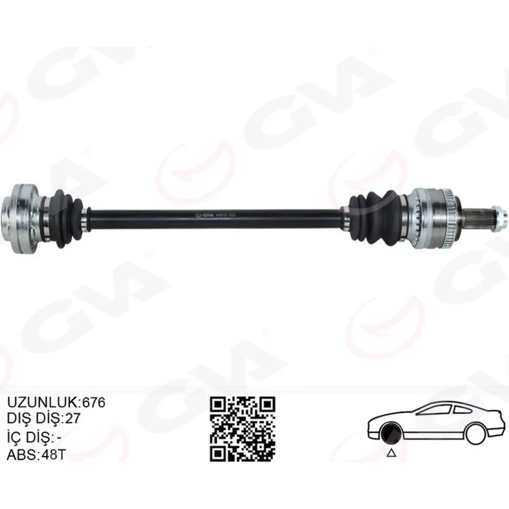 KOMPLE AKS ARKA SAĞ BMW E46 676MM