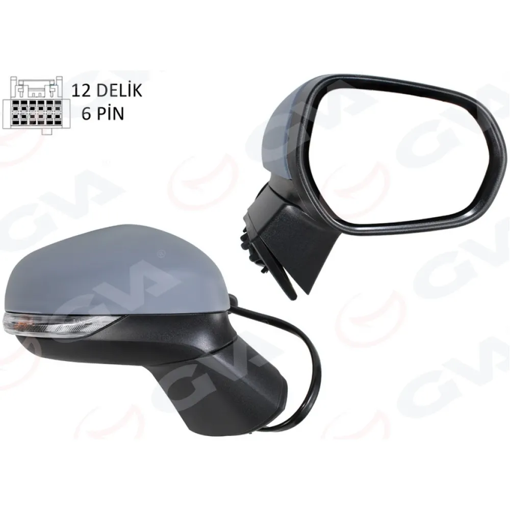 Diş Dikiz Aynasi Sağ Elektrikli Isitmali Astarli Convex Puma 19-