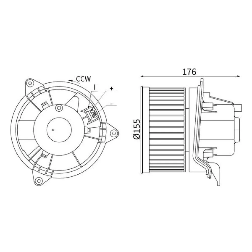 Kalorifer Motoru Focus 98-05 /connect 02-14