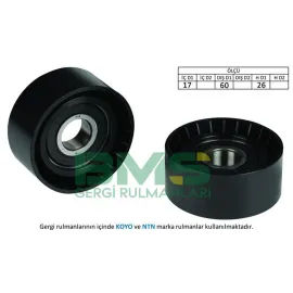 ALTERNATÖR GERGİ RULMANI CLIO II-KNG 1.6-1.4 16V LGN I-II 1.6 16V-MASTER-TRAFFIC-MOVANO-VIVARO1.9DCI