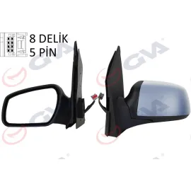 DIŞ DİKİZ AYNASI SOL FIESTA 06 08 ELEKTRİKLİ ISITMALI ASTARLI KONVEKS 5 FİŞ VM-6312EHPL