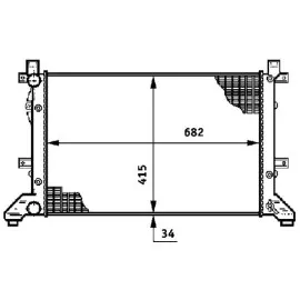 Radyatör Lt28-35-Lt28-46 2.5Tdi-2.8Tdi Klimasiz Mek 682X415X34