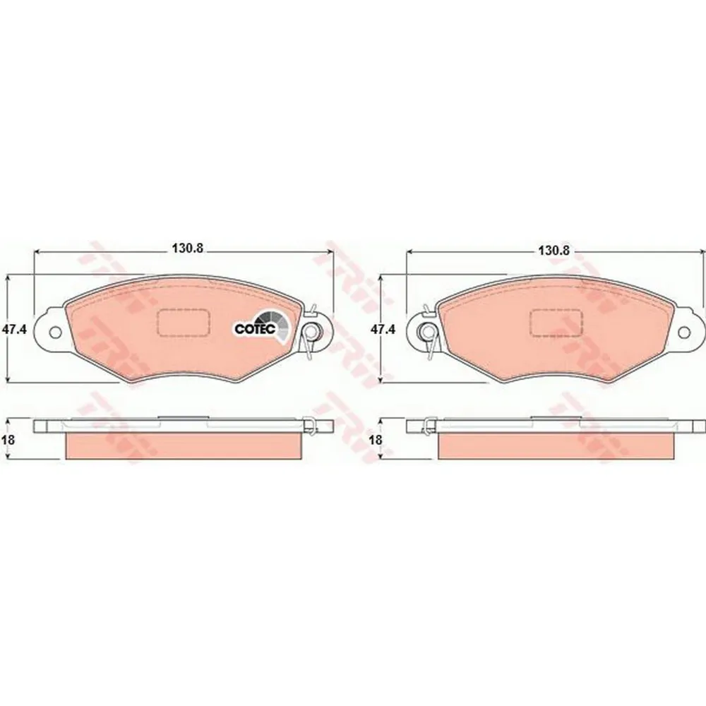 FREN BALATASİ ÖN [ RENAULT KANGOO 1997-2001 , CİTROEN XSARA 1997-2005 ]