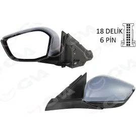 Diş Dikiz Aynasi Sol Opel Astra L 22> Peugeot P308 22> Manuel Katlanir