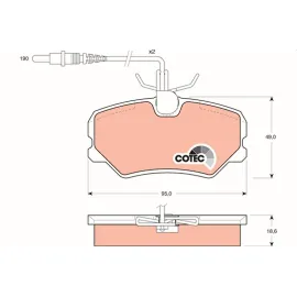 Ön Fren Balatasi P306 2.0 S16 1993-97 -P405 1.6I 1.8I 2.0I 1.9 Sri-2.0 Mi16 Citroen Zx 2.0 Fişli