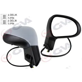 Diş Dikiz Aynasi Sağ 207 06 Elektrikli Isitmali Sinyalli Katlanir Sensörlü Astarli Konveks Vm-6207Ebr