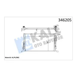 MOTOR SU RADYATÖRÜ [ DACİA DUSTER 1,5DCI 2010- BRAZİNG ]