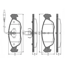 FREN BALATASI ÖN FİŞLİ (PEUGEOT 306 HB SEDAN)