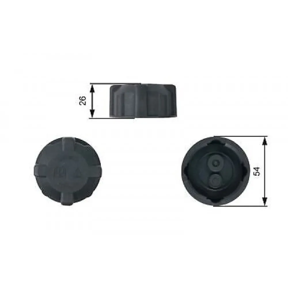 Genleşme Kavanoz Kapaği 1.0 Bar 207-Expert-Boxer-Jumpy Siyah