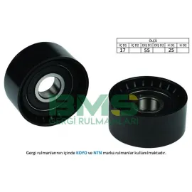 ALTERNATÖR GERGİ RULMANI P206 1.4HDI-407-PARTNER 1.6 HDI-C3 1.6 16V-C5 1.6HDI-BERLINGO 1.6