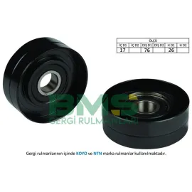 ALTERNATÖR GERGİ RULMANI ASTRA F-G-COMBO-CORSA C 1.7TDS-1.7TD-1.7TDI 16V 70x19x17