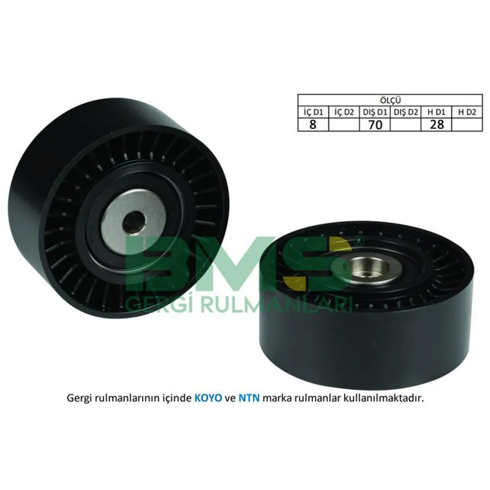 ALTERNATÖR GERGİ RULMANI VW CRAFTER-MULTIVAN V-T5-TIGUAN 2.0 TDİ 2010 A4-A5-A6-Q5 2.0 TDİ 70x28