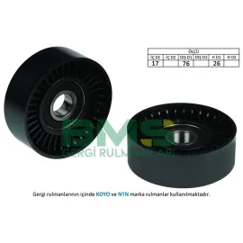 ALTERNATÖR GERGİ RULMANI PASSAT-GOLF5/6-JETTA-A3-IBIZA-LEON 2005 1.4TSI-1.6FSI CAXA-BLF-BAG-BLP