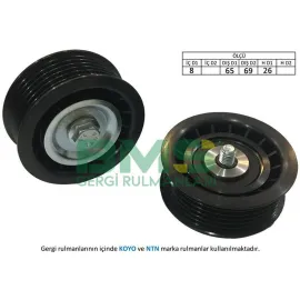 ALTERNATÖR GERGİ RULMANI BRAVO II-PUNTO 1.6 MTJ-2.0 DMTJ 08 DELTA III-MUSA 1.8 08 70x65x26x8