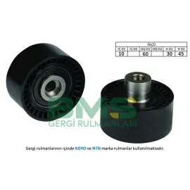 ALTERNATÖR GERGİ RULMANI TOZ KAPAKLI PARTNER-206-307-407-BERLINGO-C2-C3-C4-FIESTA V 1.4-1.6TDCI XSARA-FOCUS