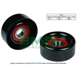 ALTERNATÖR GERGİ RULMANI 17 70 30 SAC HYUNDAI : TUSCON Ix35 SONATA KIA: SORENTO CERATO SPORTAGE