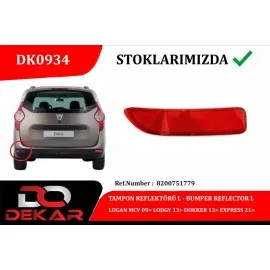 Tampon Reflektörü L Logan Mcv 09 Lodgy 13 Dokker 13 Express 21