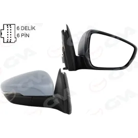 DIŞ DİKİZ AYNASI SAĞ FORD FOCUS 18> ELEKTRİKLİ ISITMALI SİNYALLİ ASTARLI