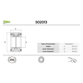 On Teker Rulmani R21 R19 Megane Clio Kangoo Doblo Albea Logan 37X72X37 Abs Siz