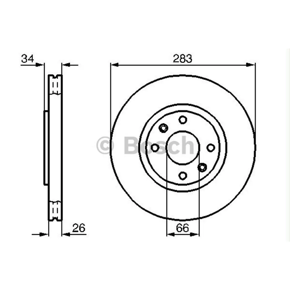 FREN DİSKİ HAVA KANALLI ÖN BÜYÜK [ CITROEN BERLINGO, C3-C4-C5-DS3-DS4-XSARA, PEUGEOT 206-207-307-308-1007-3008-5008-PARTNER ]