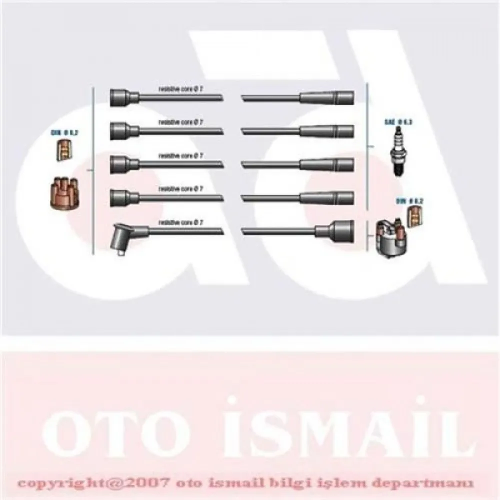 Buji Kablo Tk Taunus 1.6-2.0 82-90 -Sierra 1.6-2.0 82-90