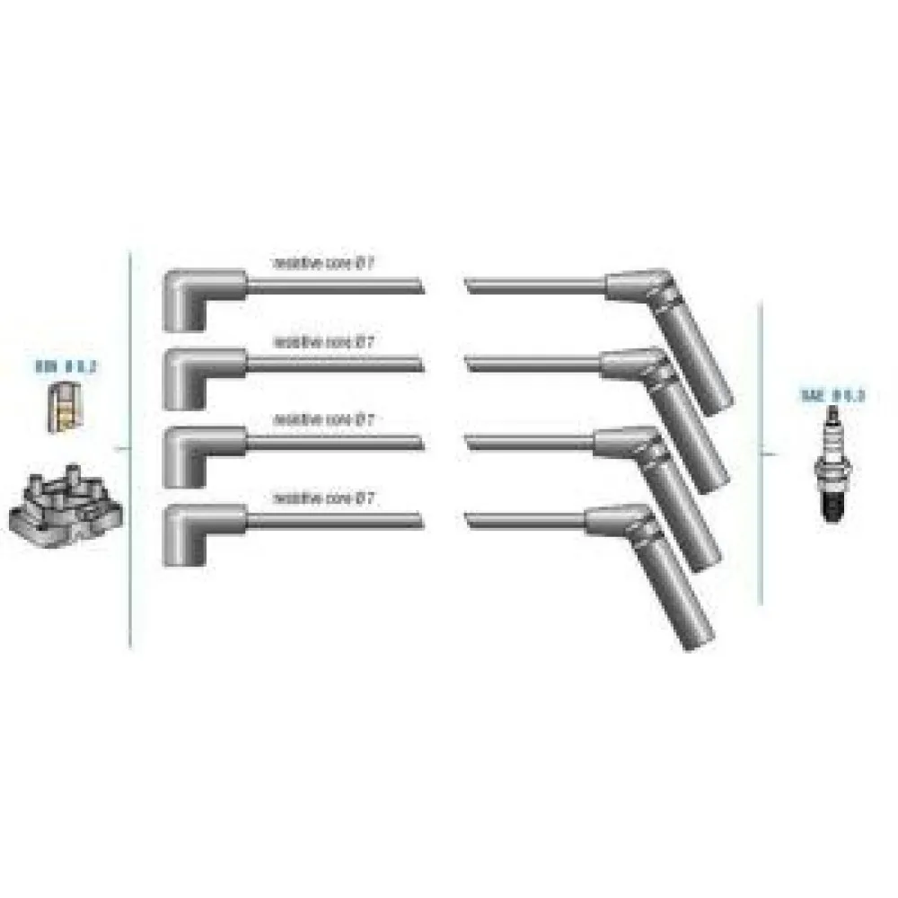 Buji Kablo Tk Chevrolet Kalos 1.2I Sohc Hatcback 03