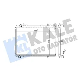 Su Radyatörü Peugeot 307-Citroen C4 1.6Hdi 2.0 16V 04 Mt Ac Nac Brazing 378X548X26