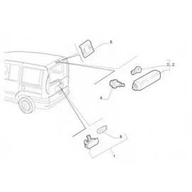 ARKA PLAKA LAMBASI DOBLO I-II-FIORINO-BIPPER-NEMO İKİ KAPI DUYLU AMPÜLLÜ