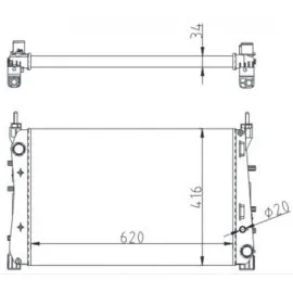 Radyatör Fiat Linea 1.3 D 2007