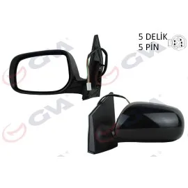 Diş Dikiz Aynasi Sol Corolla 08 Elektrikli Isitmali Astarli Konveks 5 Fiş Vm-6263Nehpl