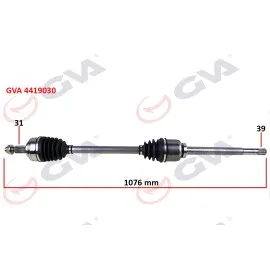 Komple Aks Sağ Master 3-Movano 2.3 Dci 6 Vites 10- 1076Mm