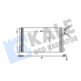 Klima Kondenseri Bmw 1-Serisi E81 - E82 - E87 - E88 3-Serisi E90 - E91 Al-Al 620X341X16