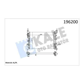 Motor Su Radyatörü [ Fiat Linea 1.4 Mpi, Punto Evo 2 Sira Al+Pl 2005- Klimali ]
