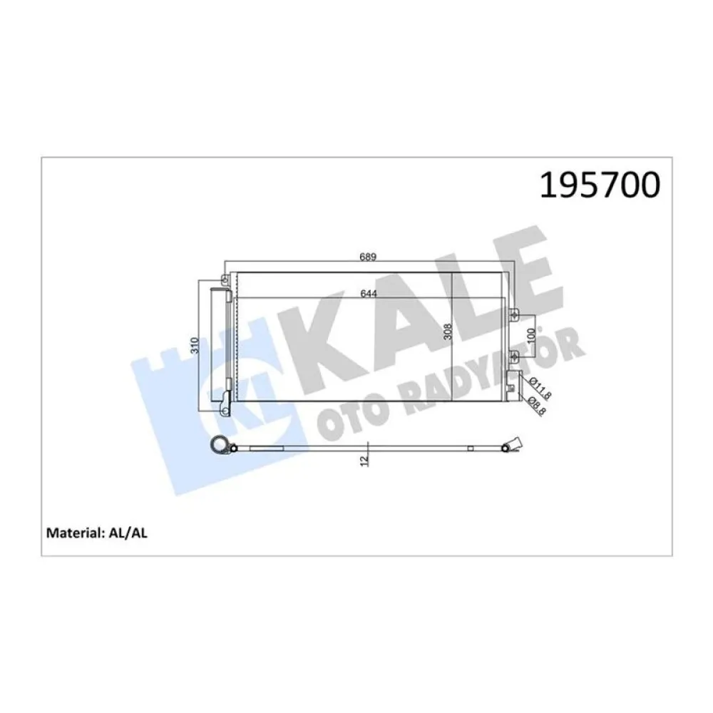 Klima Radyatörü Kurutuculu [ Fiat Linea 1.3 Jtd ]