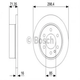 FREN DİSKİ ARKA DOLU TAKIM 6 BİJON (298X16X14) MB SPRINTER-VW CRAFTER 06-