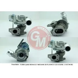Turbo Clio Iii-Iv Fluence-Kangoo-Megane Iii-Symbol-Logan-Sandro 1.5Dci 75/90Ps