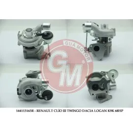TURBO KOMPLE CLIO II-III-KNG 05 LOGAN 07 MODUS 04 TWNG 07 1.5 DCI 68 BG 54359980033