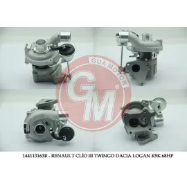 TURBO KOMPLE CLIO II-III-KNG 05 LOGAN 07 MODUS 04 TWNG 07 1.5 DCI 68 BG 54359980033