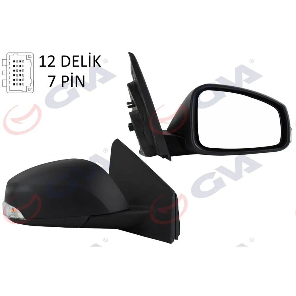 DIŞ DİKİZ AYNASI SAĞ MEGANE-FLUENCE 08 ELEKTRİKLİ ISITMALI SİNYALLİ KONVEKS 7 FİŞ VM-6138EHR