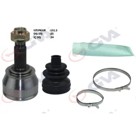 AKS KAFASI DIŞ ÖN DOBLO 1.9 JTD 01- DOBLO-ALBEA 1.3 MTJ 05- 25x24x51 152mm