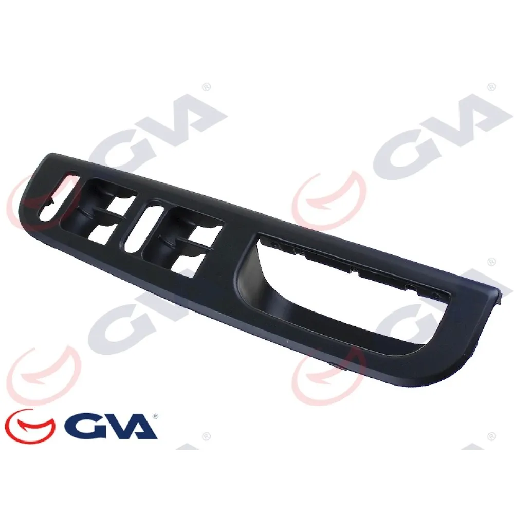 Dörtlü Cam Anahtar Çerçevesi Golf 4-Bora-Passat Siyah