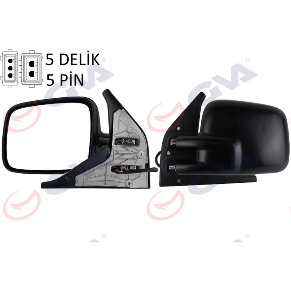 DIŞ DİKİZ AYNASI SOL TRANSPORTER T4 96 ELEKTRİKLİ ISITMALI KONVEKS VM-186EHL