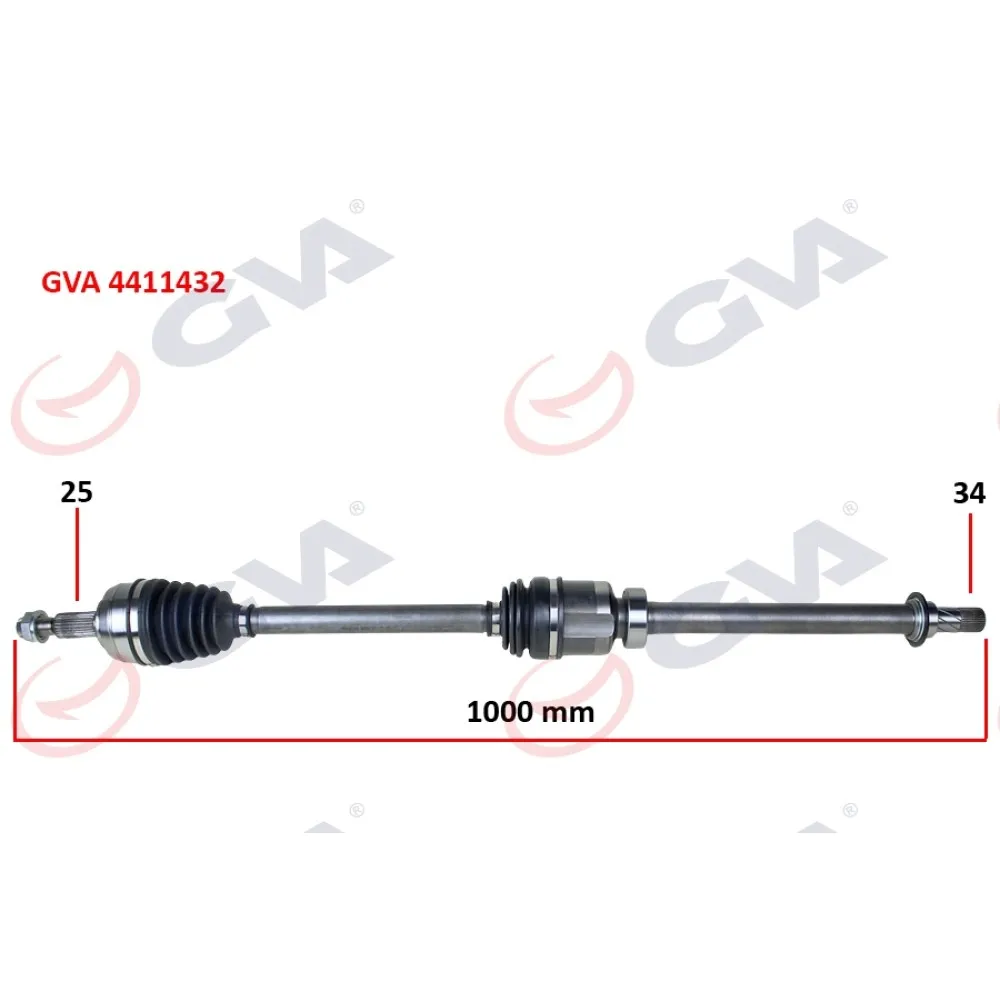 Komple Aks Sağ Megane Iv 1.5Dci 16- Euro6 A-T 1000Mm