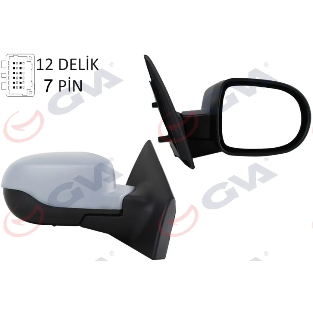 Diş Dikiz Aynasi Sağ Clio 09 Elektrikli Isitmali Sensörlü Astarli Konveks 7 Fiş Vm-6135Ehpsr