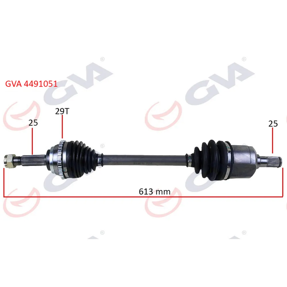 KOMPLE AKS SOL ACCENT ADMIRE 1.3-1.5D 03-06 ABS Lİ 29DİŞ 613mm