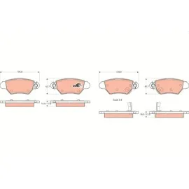 Arka Fren Disk Balata Astra G 98>05 Zafira A 98>05 Corsa C-Combo C 03>09