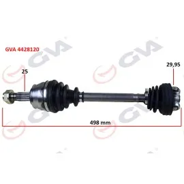 Komple Aks Sağ Mil Siz Aks Lale Siz Grande Punto 1.3 Mjt 75Hp 497Mm