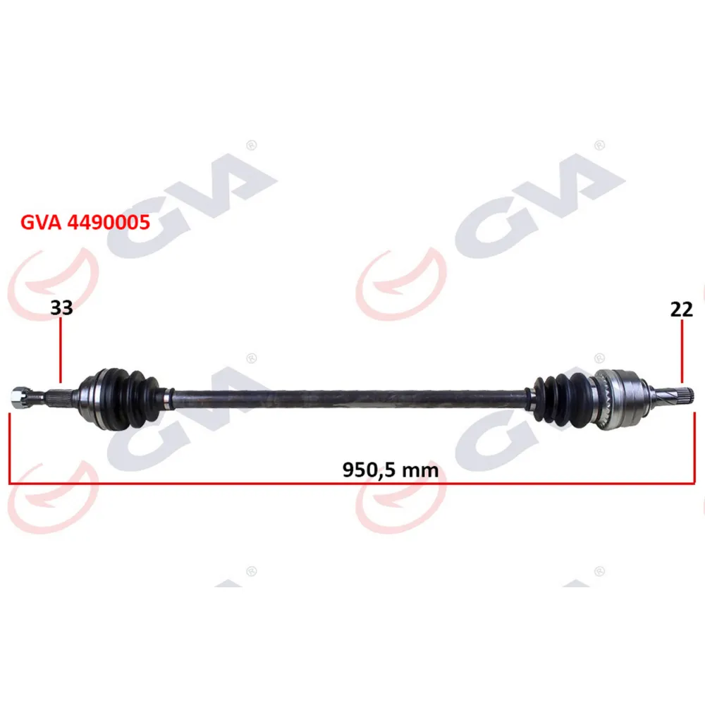 KOMPLE AKS SAĞ ASTRA G 1.4/1.6 16V 98-05 950mm