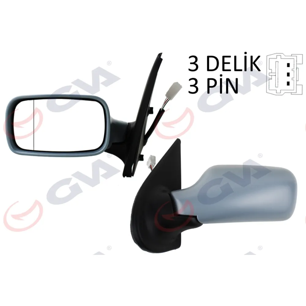 Diş Dikiz Aynasi Sol Palio 98 Elektrikli Isitmali Astarli Konveks 3 Fiş Vm-155Ep-5Dl