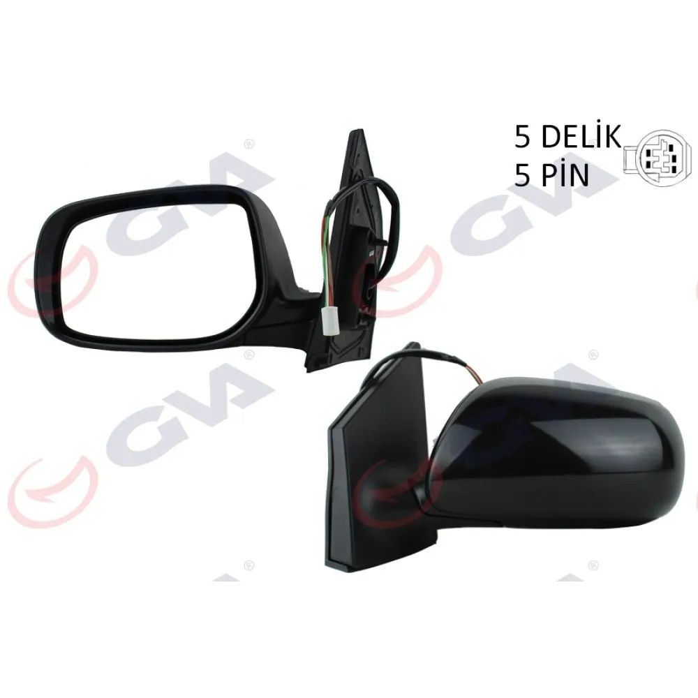 Diş Dikiz Aynasi Sol Corolla 08 Elektrikli Isitmali Astarli Konveks 5 Fiş Vm-6263Nehpl